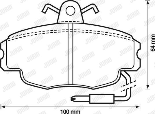 Jurid 571327J - Bremžu uzliku kompl., Disku bremzes www.autospares.lv