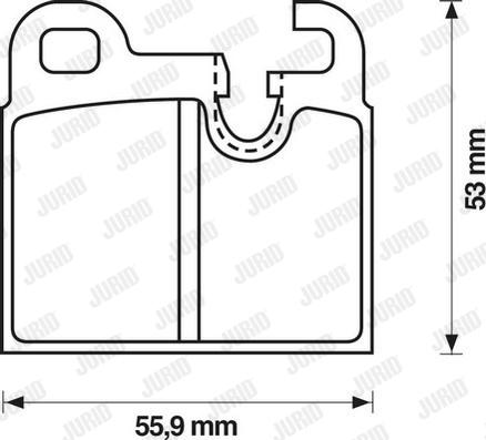 Jurid 571374J - Bremžu uzliku kompl., Disku bremzes autospares.lv