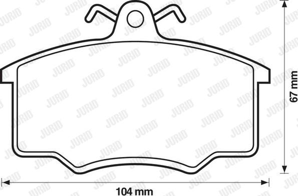 Jurid 571375D - Brake Pad Set, disc brake www.autospares.lv