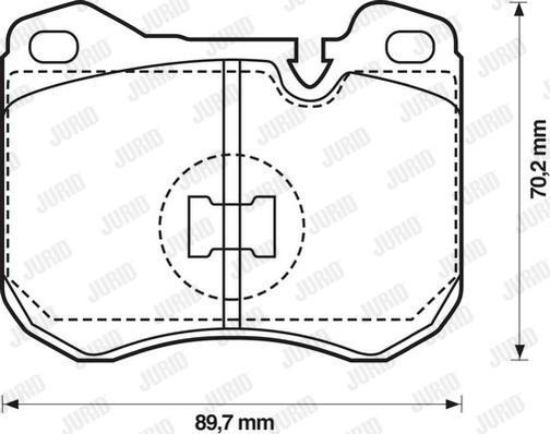 Jurid 571373J - Bremžu uzliku kompl., Disku bremzes www.autospares.lv