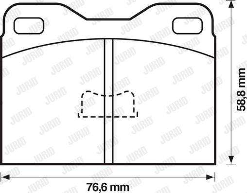 Jurid 571245J - Тормозные колодки, дисковые, комплект www.autospares.lv