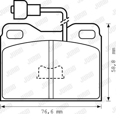 Jurid 571248J - Тормозные колодки, дисковые, комплект www.autospares.lv