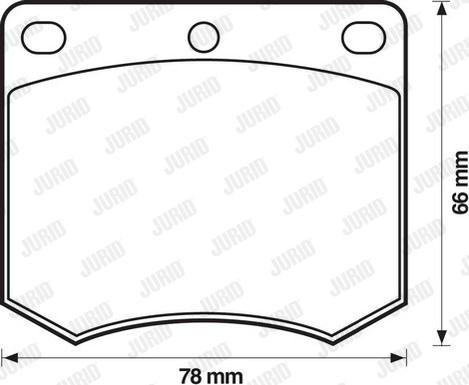 Jurid 571247D - Bremžu uzliku kompl., Disku bremzes www.autospares.lv