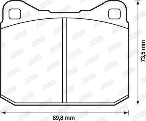 Jurid 571255D - Bremžu uzliku kompl., Disku bremzes autospares.lv