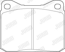 Jurid 571255J - Bremžu uzliku kompl., Disku bremzes www.autospares.lv