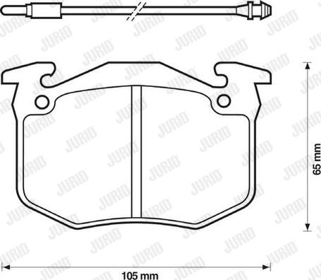 Jurid 571262D - Bremžu uzliku kompl., Disku bremzes autospares.lv