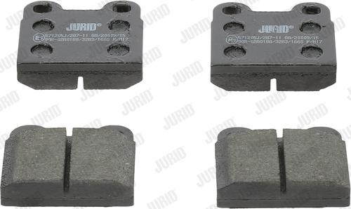 Jurid 571205J - Brake Pad Set, disc brake www.autospares.lv