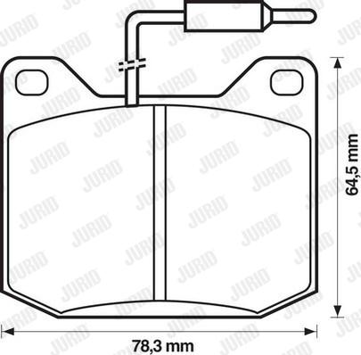 Jurid 571206D - Тормозные колодки, дисковые, комплект www.autospares.lv