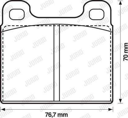 Jurid 571215D - Bremžu uzliku kompl., Disku bremzes www.autospares.lv