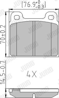 Jurid 571215J - Brake Pad Set, disc brake www.autospares.lv