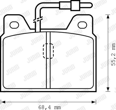 Jurid 571218D - Тормозные колодки, дисковые, комплект www.autospares.lv