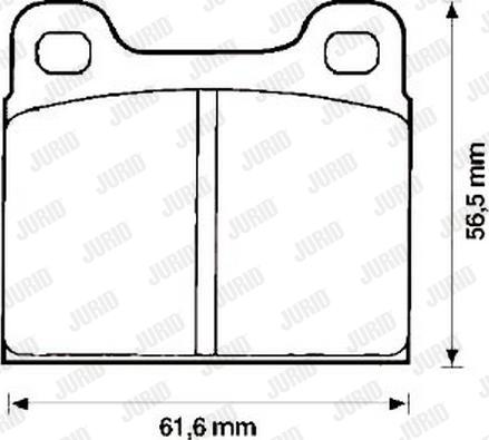 Jurid 571213J - Bremžu uzliku kompl., Disku bremzes www.autospares.lv