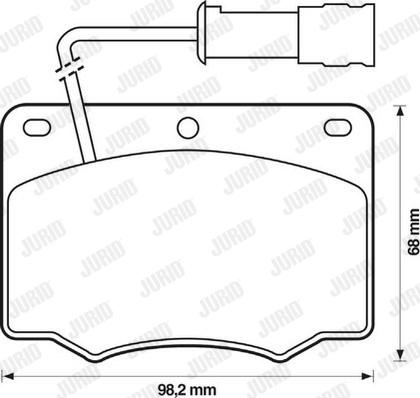 Jurid 571284J - Bremžu uzliku kompl., Disku bremzes www.autospares.lv