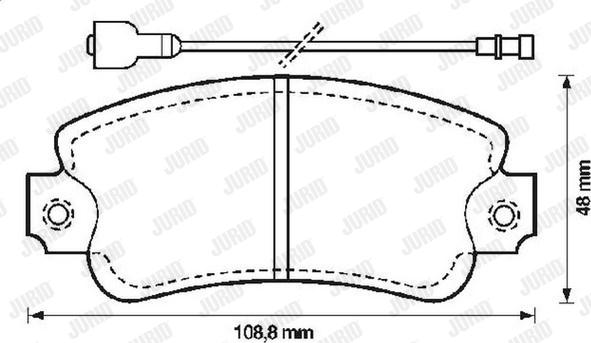 Jurid 571285J - Brake Pad Set, disc brake www.autospares.lv