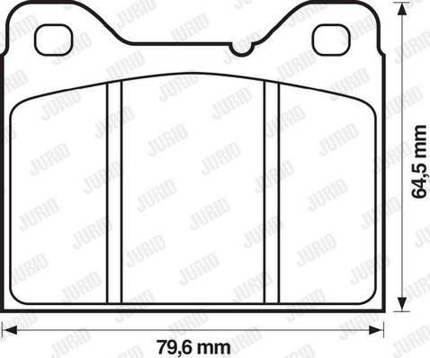 Jurid 571235J - Bremžu uzliku kompl., Disku bremzes www.autospares.lv