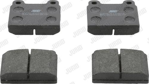 Jurid 571236J - Тормозные колодки, дисковые, комплект www.autospares.lv