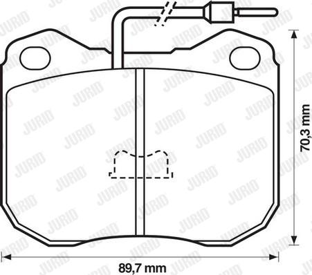 Jurid 571228D - Bremžu uzliku kompl., Disku bremzes www.autospares.lv