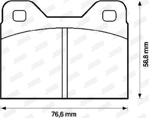 Jurid 571222J - Bremžu uzliku kompl., Disku bremzes autospares.lv