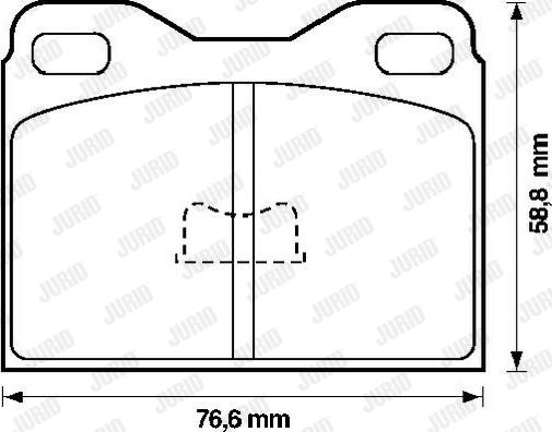 Jurid 571227J - Тормозные колодки, дисковые, комплект www.autospares.lv