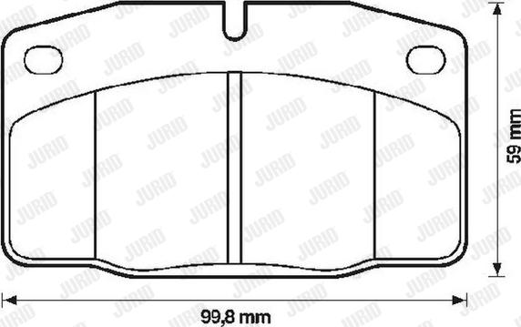 Jurid 571276D - Bremžu uzliku kompl., Disku bremzes www.autospares.lv