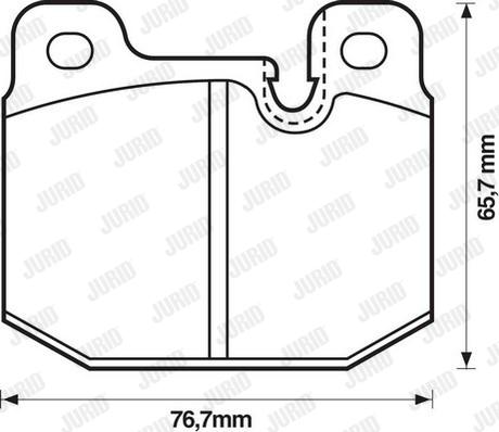 Jurid 571271D - Brake Pad Set, disc brake www.autospares.lv