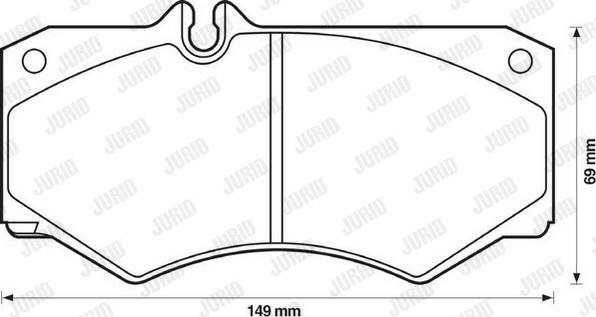 Jurid 571272D - Bremžu uzliku kompl., Disku bremzes autospares.lv