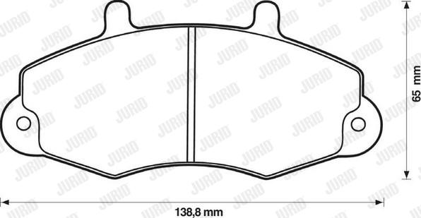 Jurid 571745D - Bremžu uzliku kompl., Disku bremzes www.autospares.lv