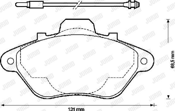 Jurid 571752J - Bremžu uzliku kompl., Disku bremzes www.autospares.lv