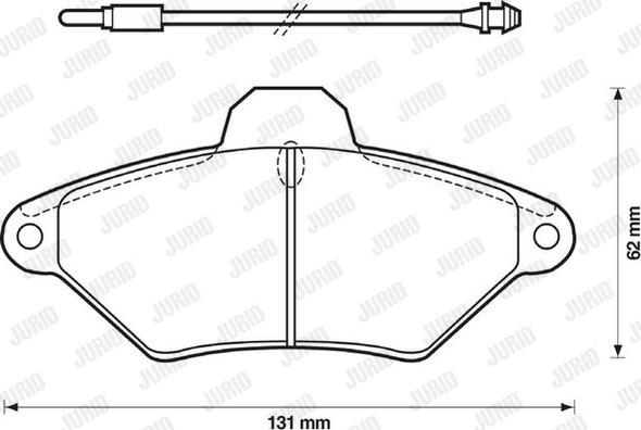 Jurid 571757J - Bremžu uzliku kompl., Disku bremzes www.autospares.lv