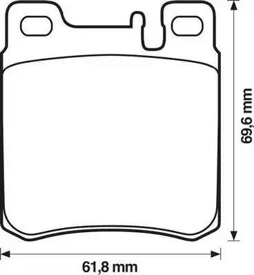 Jurid 571722J-AS - Bremžu uzliku kompl., Disku bremzes www.autospares.lv