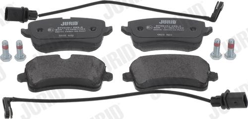 Jurid 573945J - Тормозные колодки, дисковые, комплект www.autospares.lv