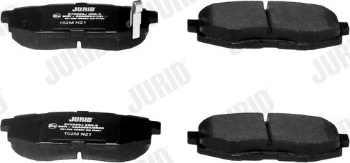 Jurid 573959J - Bremžu uzliku kompl., Disku bremzes www.autospares.lv