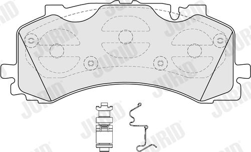 Jurid 573902J - Bremžu uzliku kompl., Disku bremzes www.autospares.lv