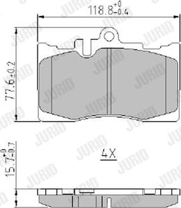 Jurid 573935J - Bremžu uzliku kompl., Disku bremzes www.autospares.lv