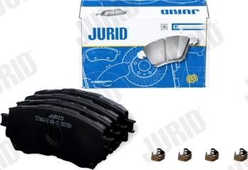 Jurid 573444J-D - Bremžu uzliku kompl., Disku bremzes www.autospares.lv