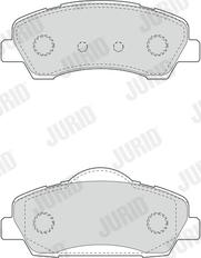 Jurid 573461J - Bremžu uzliku kompl., Disku bremzes www.autospares.lv