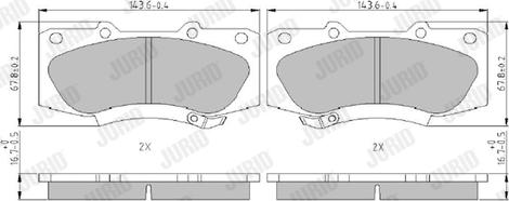 Jurid 573435J - Brake Pad Set, disc brake www.autospares.lv