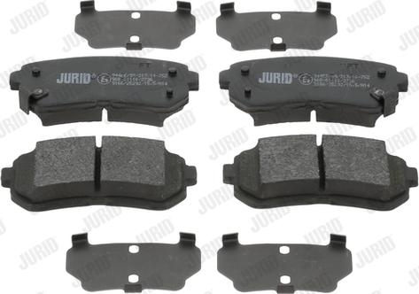 Jurid 573430J - Brake Pad Set, disc brake www.autospares.lv