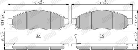 Jurid 573431J - Brake Pad Set, disc brake www.autospares.lv