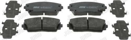 Jurid 573420J - Тормозные колодки, дисковые, комплект www.autospares.lv