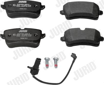 Jurid 573428J - Bremžu uzliku kompl., Disku bremzes www.autospares.lv