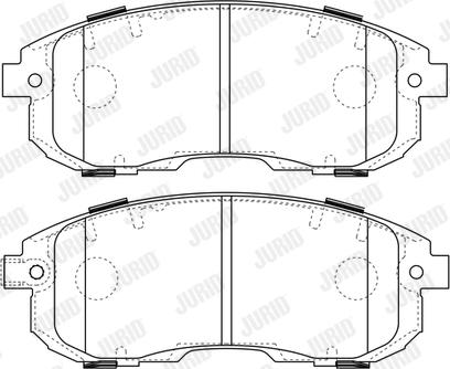 Jurid 573646J - Brake Pad Set, disc brake www.autospares.lv