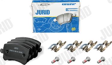 Jurid 573667J-D - Bremžu uzliku kompl., Disku bremzes www.autospares.lv