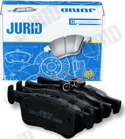 Jurid 573613J-D - Bremžu uzliku kompl., Disku bremzes www.autospares.lv