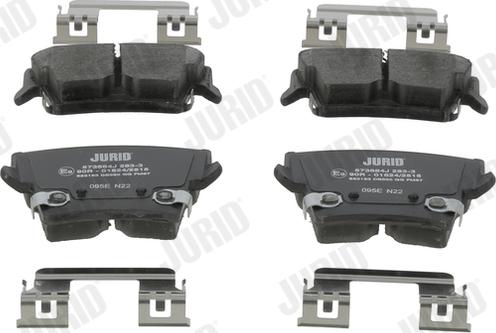 Jurid 573684J - Bremžu uzliku kompl., Disku bremzes www.autospares.lv