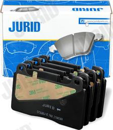 Jurid 573688J-D - Bremžu uzliku kompl., Disku bremzes www.autospares.lv