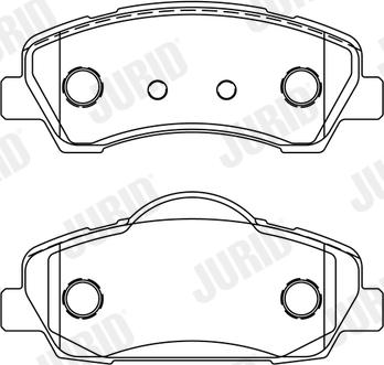 Jurid 573630J - Bremžu uzliku kompl., Disku bremzes www.autospares.lv