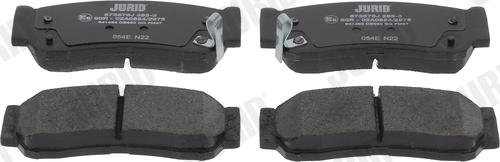 Jurid 573676J - Brake Pad Set, disc brake www.autospares.lv