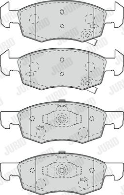 Jurid 573672J - Bremžu uzliku kompl., Disku bremzes www.autospares.lv