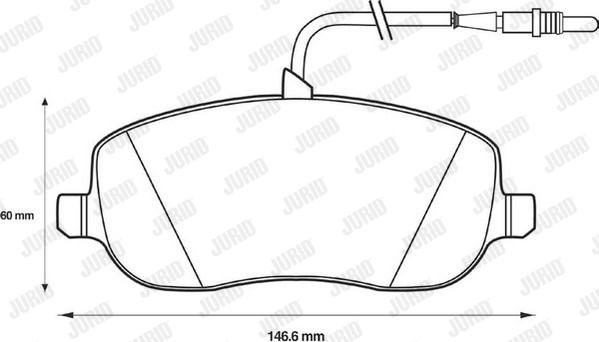 Jurid 573096J - Bremžu uzliku kompl., Disku bremzes www.autospares.lv